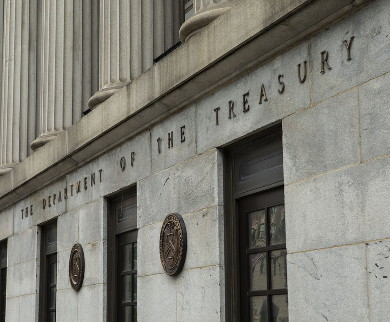 U.S. Department of the Treasury in Washington, D.C. Photo: Diego M. Radzinschi/ALM