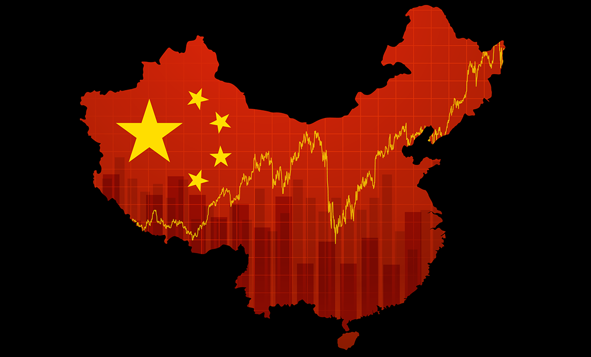 Stock illustration: Chinese markets