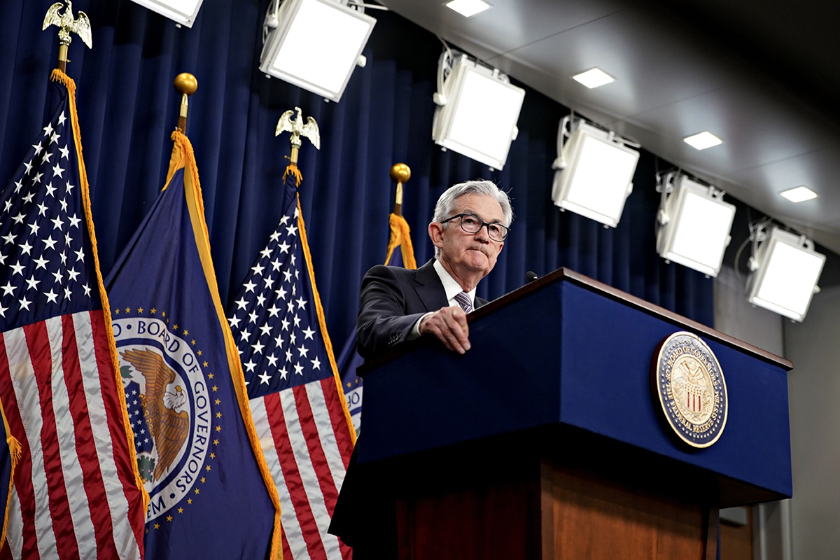 Photo: Federal Reserve Chair Jerome Powell.  Photographer: Al Drago/Bloomberg