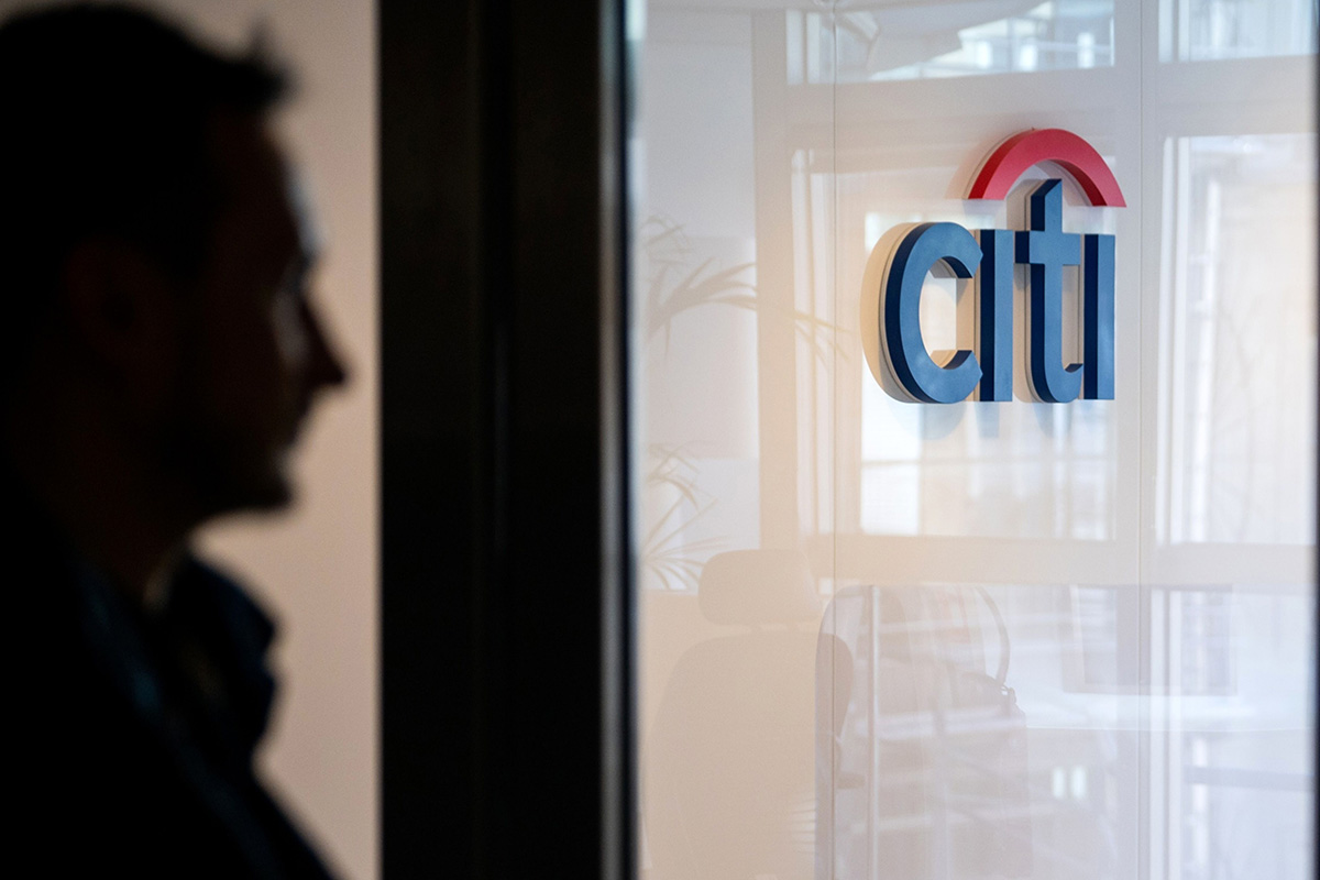 Photo: The logo of Citigroup Inc. at the entrance to the bank's office in Paris, on February 27, 2023. Photographer Benjamin Girette/Bloomberg Photographer: Benjamin Girette/Bloomberg