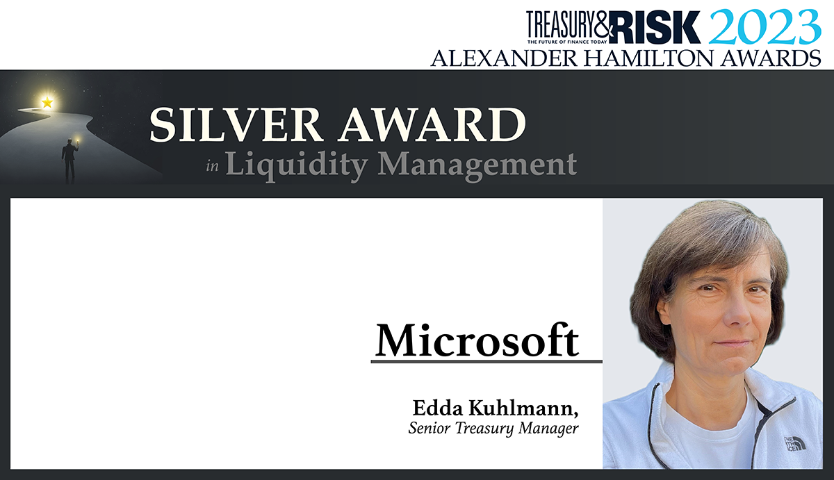 Congratulations to Microsoft, winner of the Alexander Hamilton Silver Award in Liquidity Management!