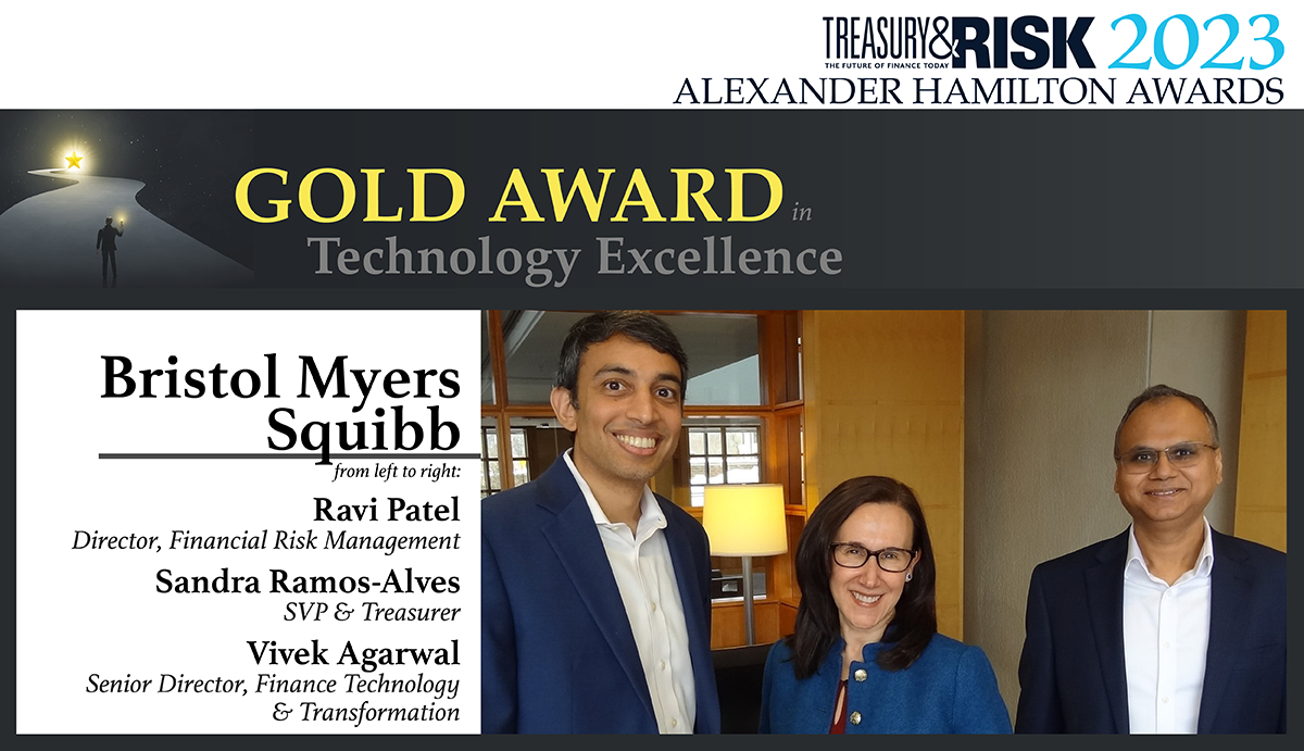 BMS wins the 2023 Gold Alexander Hamilton Award in Technology Excellence.