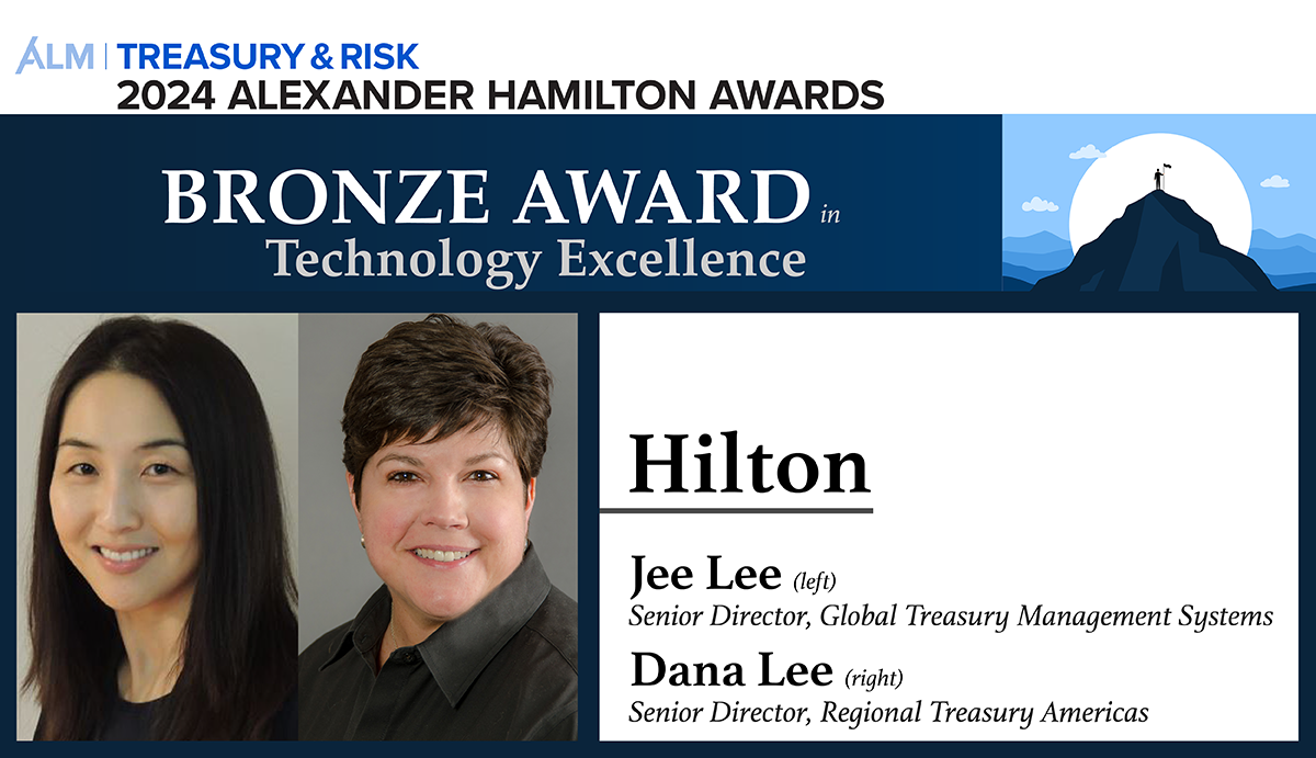 Hilton wins the 2024 Bronze Alexander Hamilton Award in Technology Excellence!