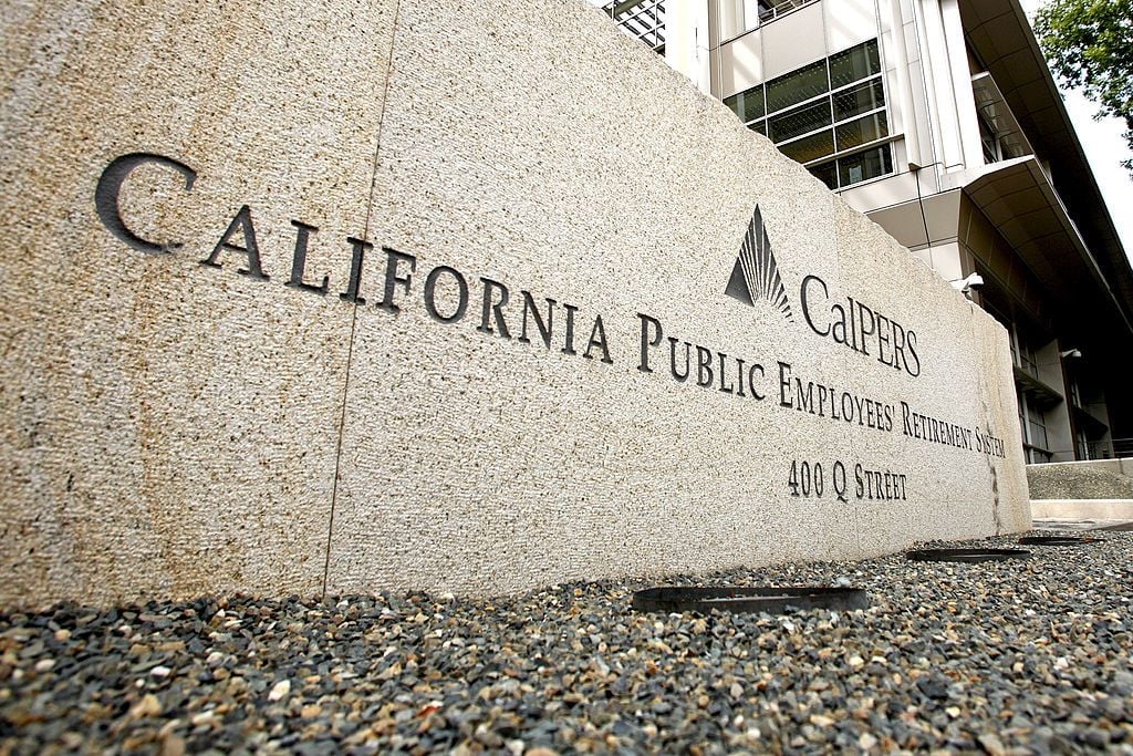 Stock photo: CALPERS sign