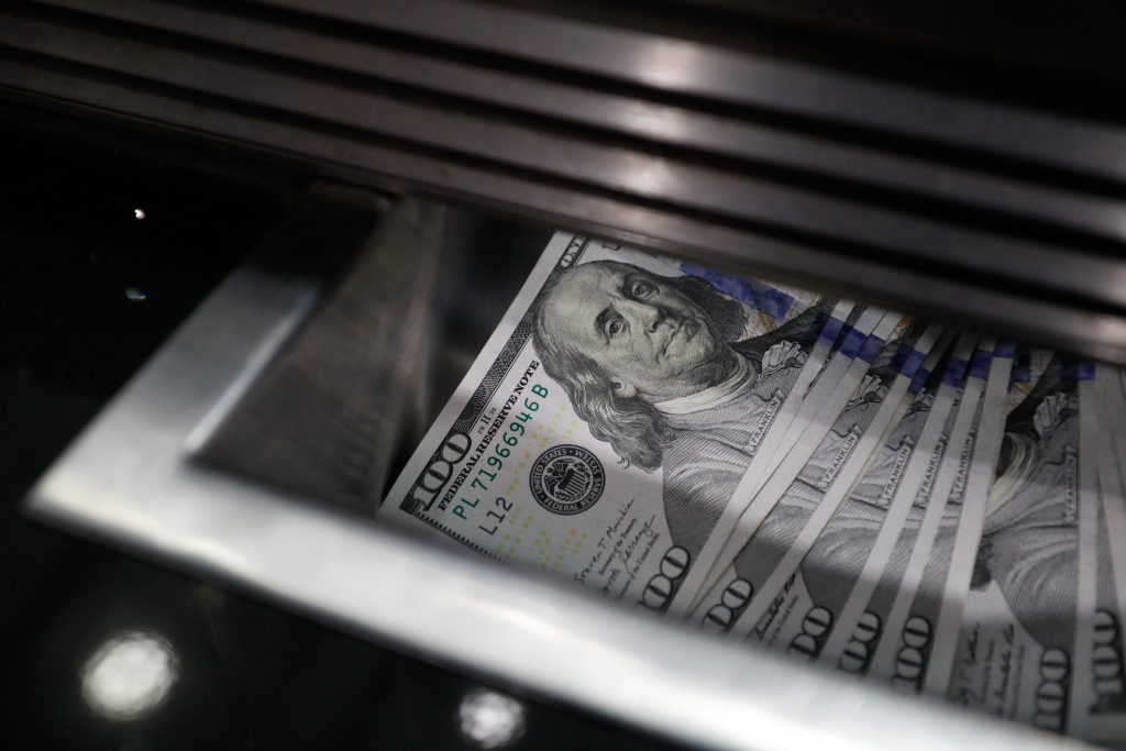 Photo: U.S. dollars at a currency exchange store in Kuala Lumpur, Malaysia, on March 1, 2024. Photographer: Samsul Said/Bloomberg.