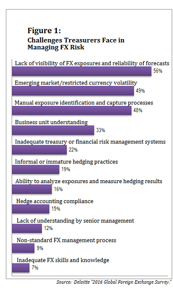 Figure 1: Challenges Treasurers Face in Managing FX Risk