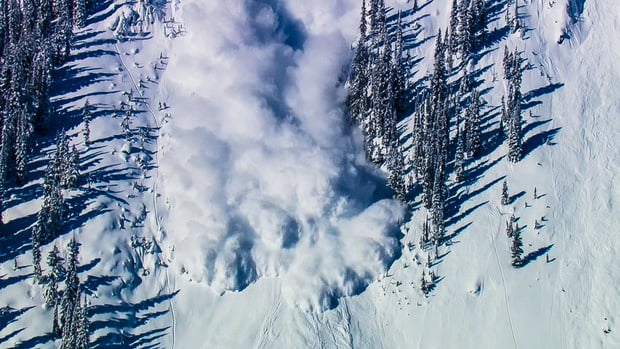 Stock photo of avalanche