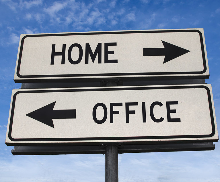 Stock image: Dichotomy between home and office