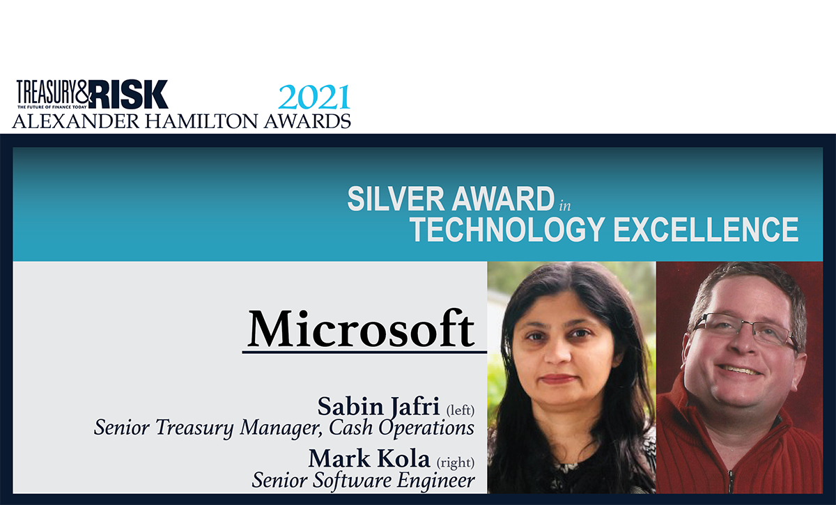 Microsoft: Winner of the 2021 Silver Alexander Hamilton Award in Technology Excellence