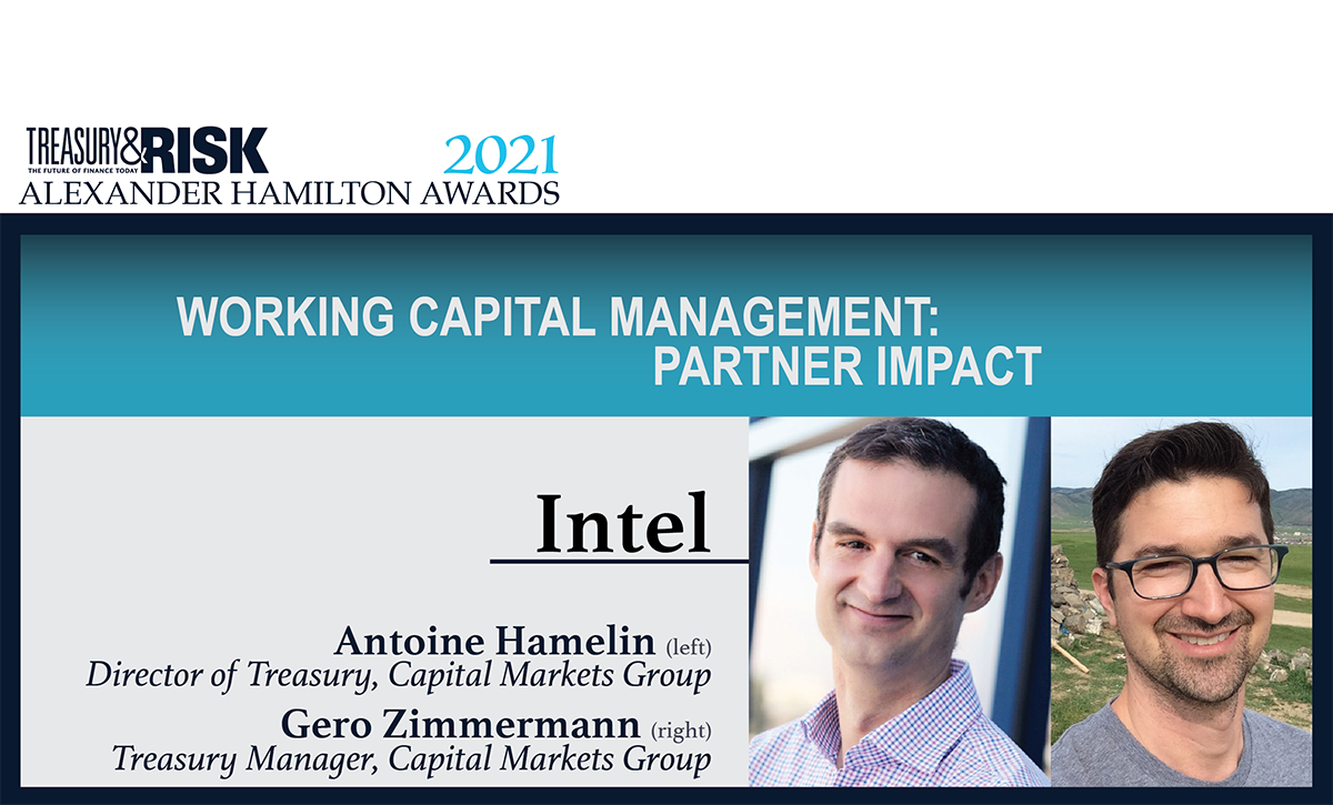 Intel wins a 2021 Alexander Hamilton Award in the category Working Capital Management: Partner Impact