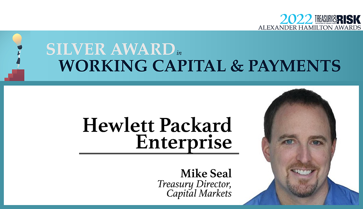 Hewlett Packard Enterprise wins the 2022 Silver Alexander Hamilton Award in Working Capital & Payments!