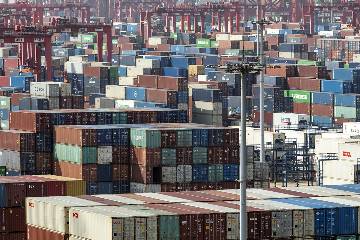 Photo: Containers at the Yangshan Deepwater Port in Shanghai, China, on July 5, 2022. Photographer: Qilai Shen/Bloomberg