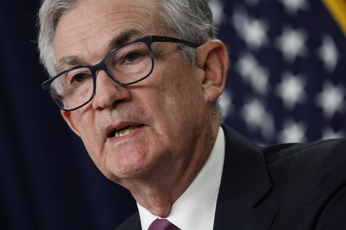 Photo: Federal Reserve Chairman Jerome Powell speaks during a news conference following the FOMC meeting in Washington, D.C., July 27, 2022. Photographer: Ting Shen/Bloomberg