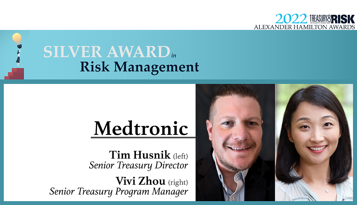 Congratulations to Medtronic for winning the Silver Alexander Hamilton Award in Risk Management!