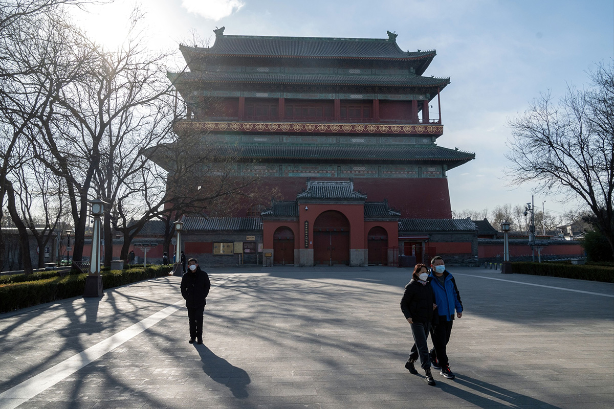 Photo: Pedestrians in Beijing on December 14, 2022. 