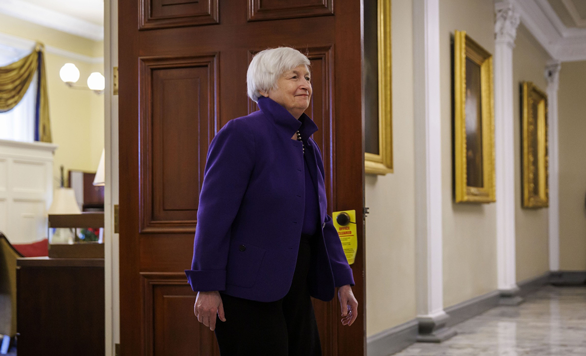 Photo: Janet Yellen at the U.S. Treasury Department in Washington, D.C., on January 10.