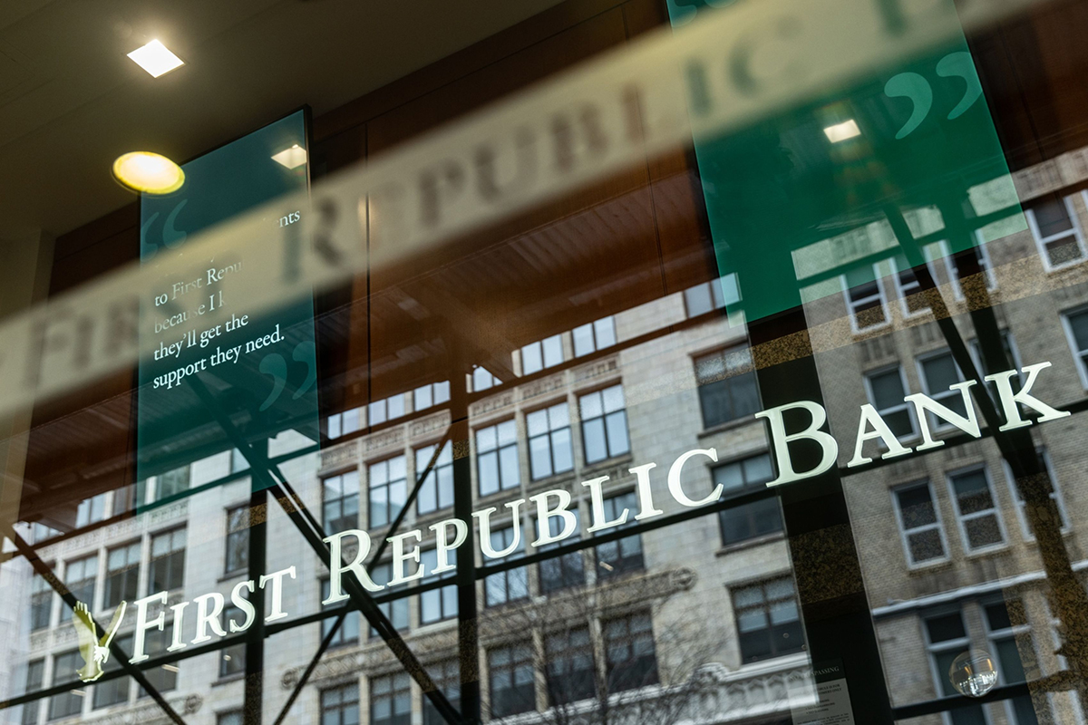 Photo: A First Republic Bank branch in New York City on March 10, 2023. Photographer: Jeenah Moon/Bloomberg