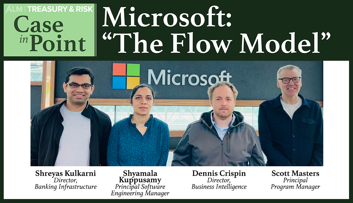 Photo: Microsoft team (Shreyas Kulkarni, Shyamala Kuppusamy, Dennis Crispin, and Scott Masters)