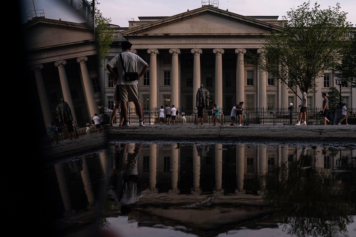 Photo: The U.S. Treasury building in Washington, D.C., on June 3, 2023.