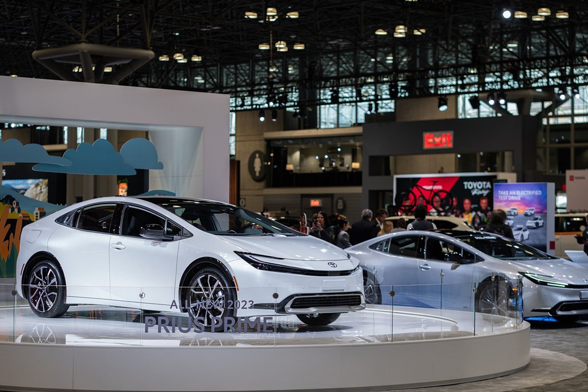 Photo: A Toyota Prius during the 2023 New York International Auto Show in New York on April 6, 2023.
