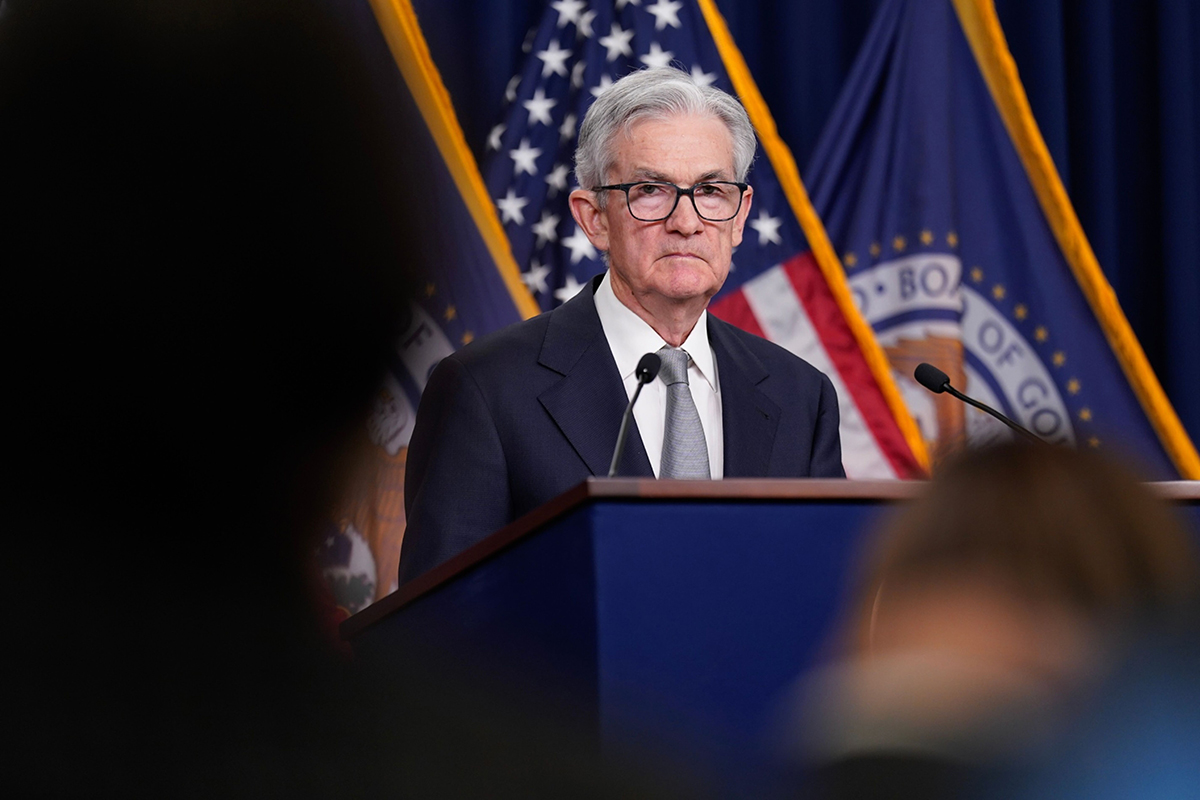 Photo: Jerome Powell, chairman of the U.S. Federal Reserve, during a news conference following a Federal Open Market Committee (FOMC) meeting in Washington, D.C., on November 1, 2023. Photographer: Al Drago/Bloomberg