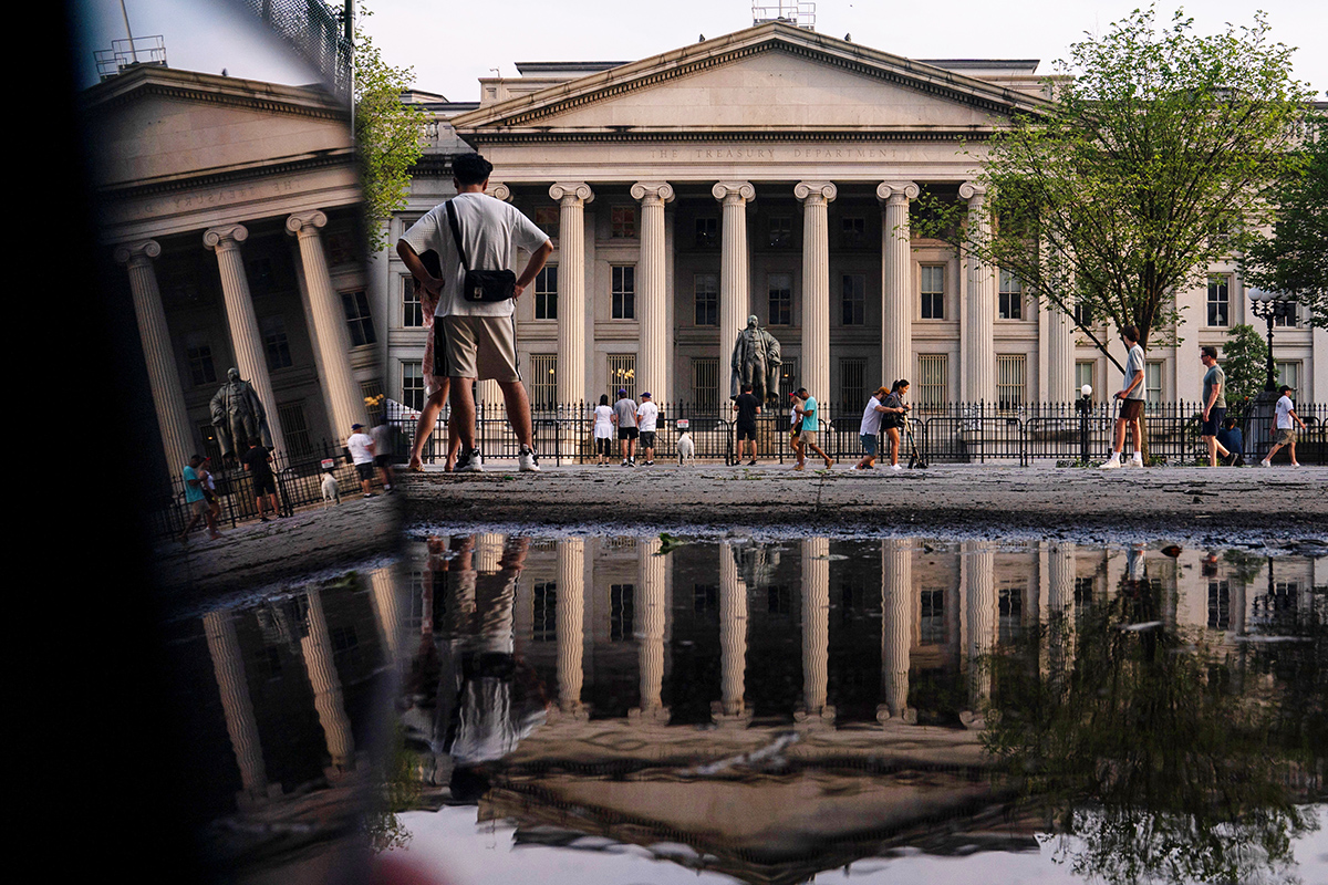 Photo: The U.S. Treasury building in Washington, DC, on Saturday, June 3, 2023.