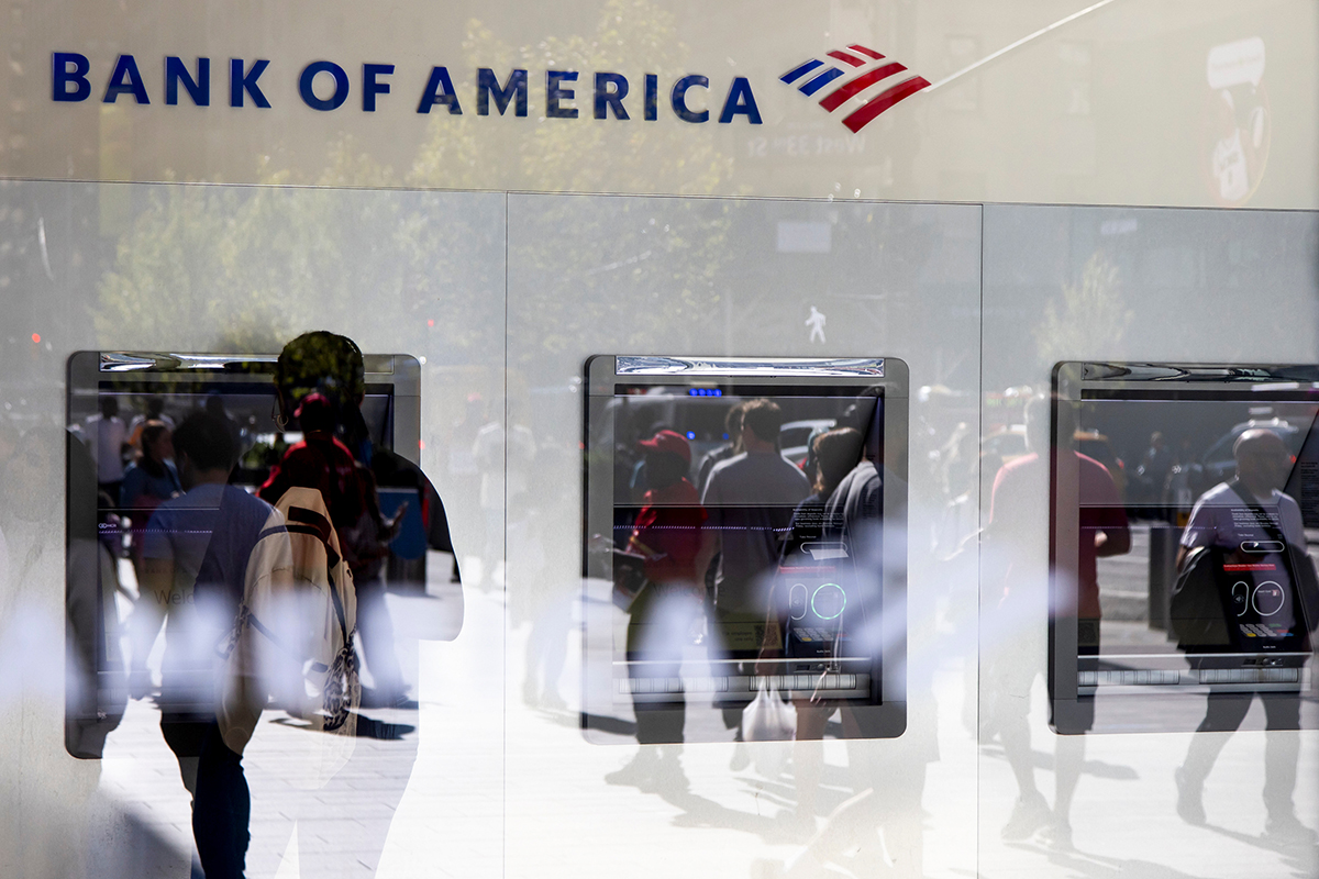 Photo: A customer uses an ATM machine at a Bank of America branch in New York City on October 5, 2024. Photographer: Michael Nagle/Bloomberg.