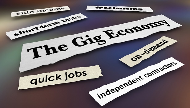 word collage about gig jobs (Photo: Shutterstock)