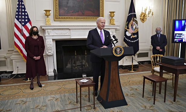 Photo: President Biden making a statement. Credit: Al Drago/Bloomberg.